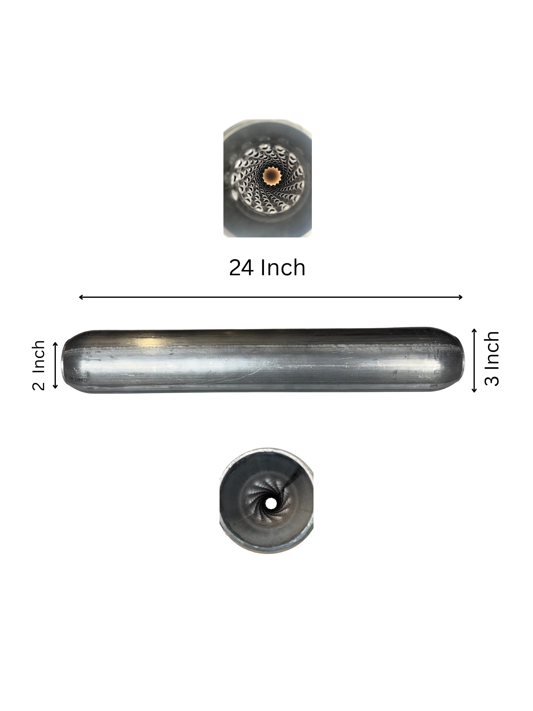 Sonic Boom Aluminized Resonator  24  Inch Long
