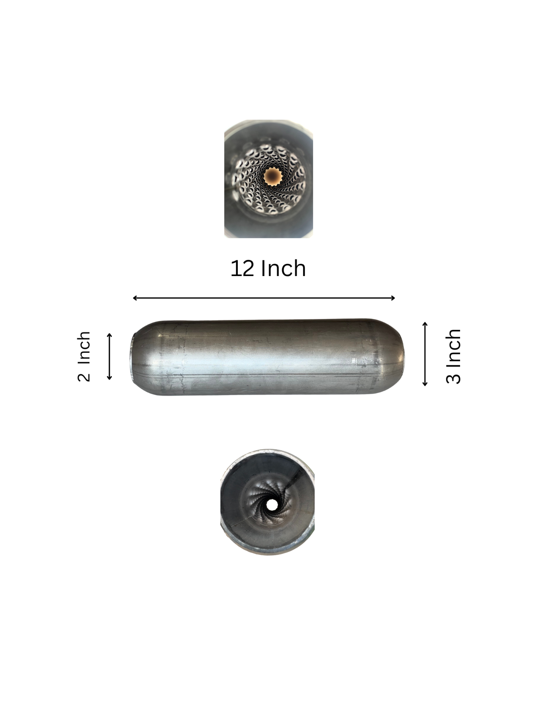 Sonic Boom Aluminized Resonator  12 Inch Long
