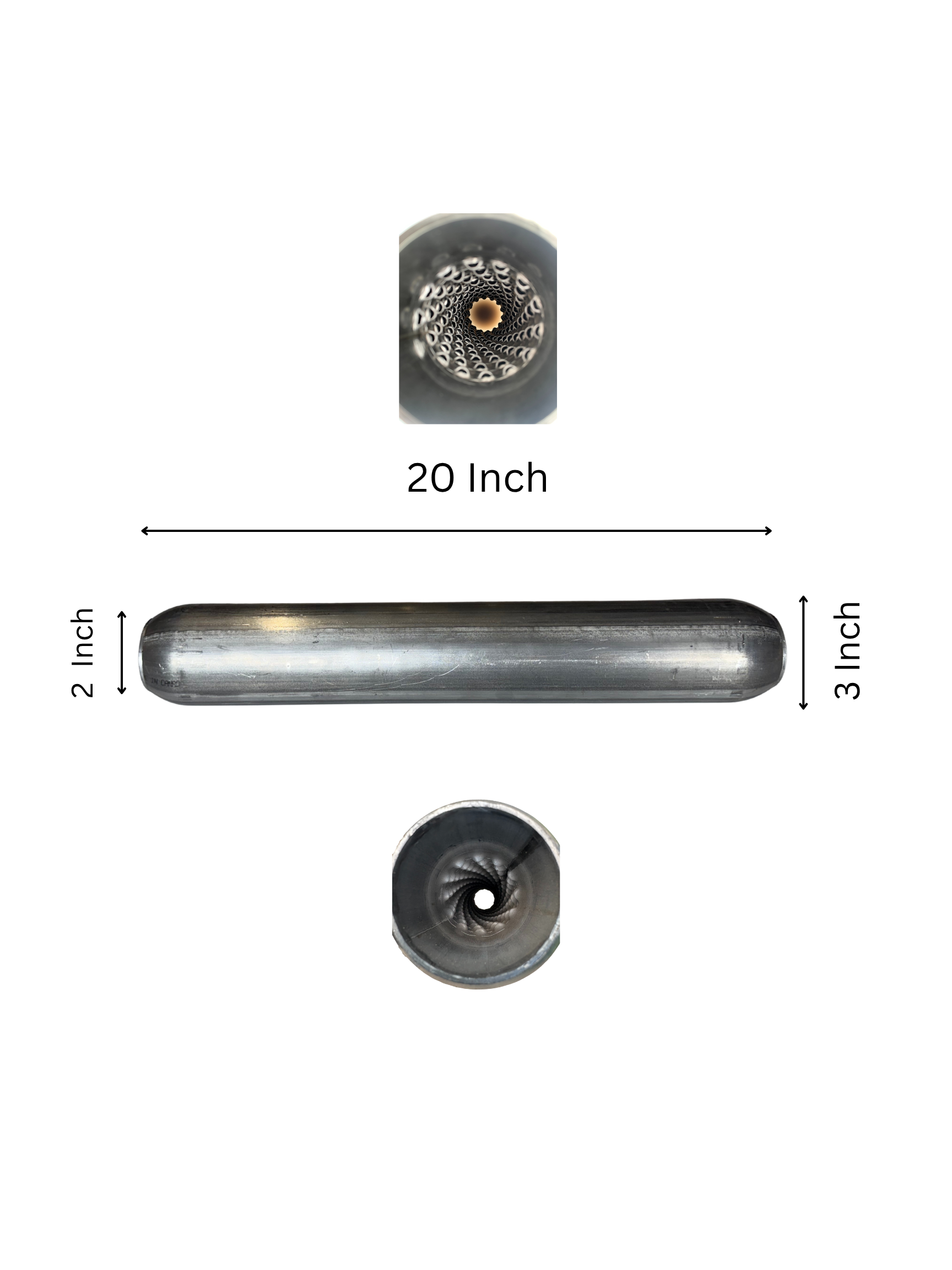 Sonic Boom Aluminized Resonator  20  Inch Long