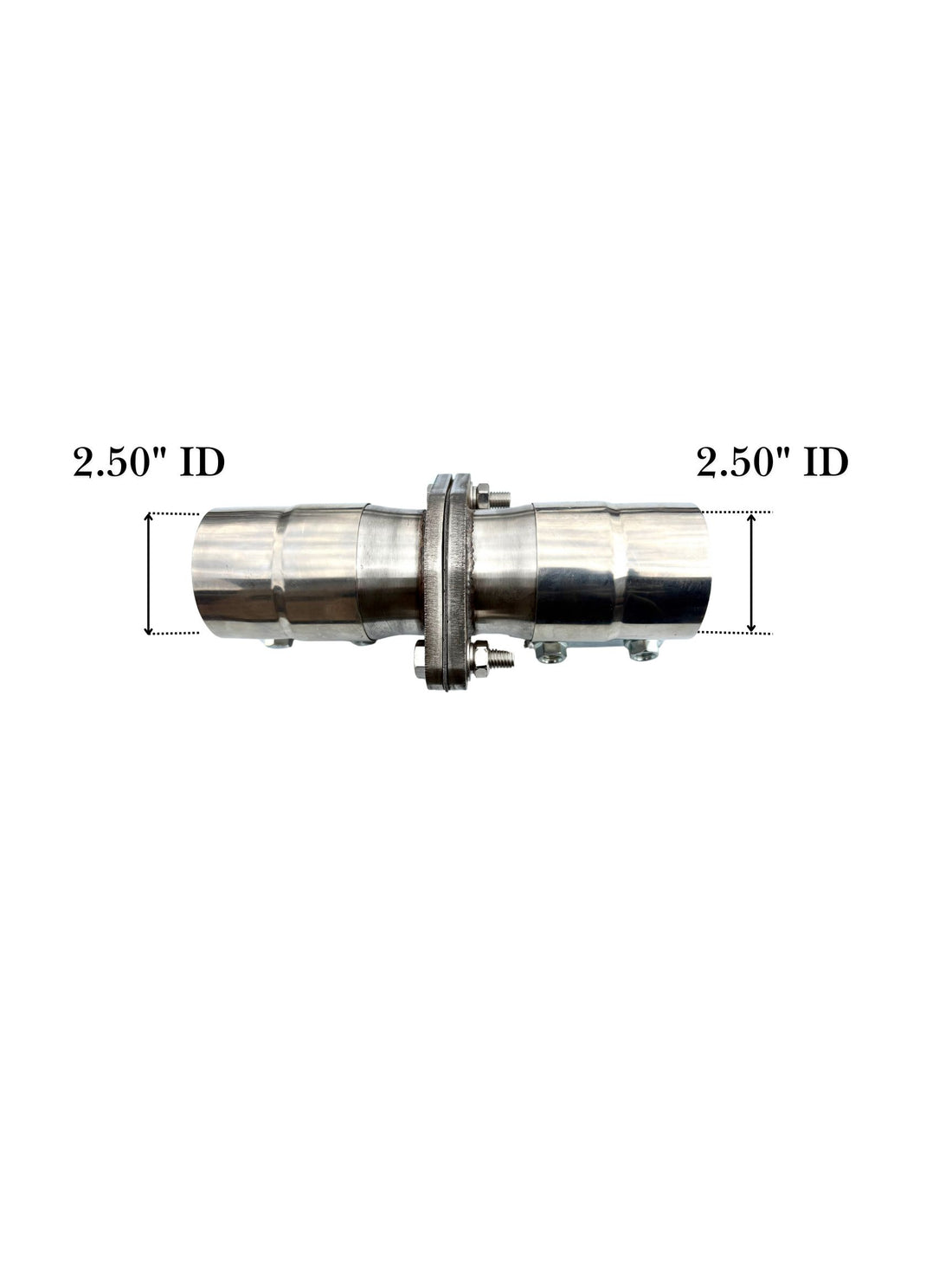 Universal Stainless Steel Exhaust Flange Pipe Repair Kit –  2.50 Inch  IN/OUT