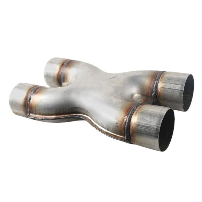 Stainless Steel Car X-PIPE 2'' 2.25'' 2.5'' 3'' In/Out Car Exhaust System X Pipe image 2
