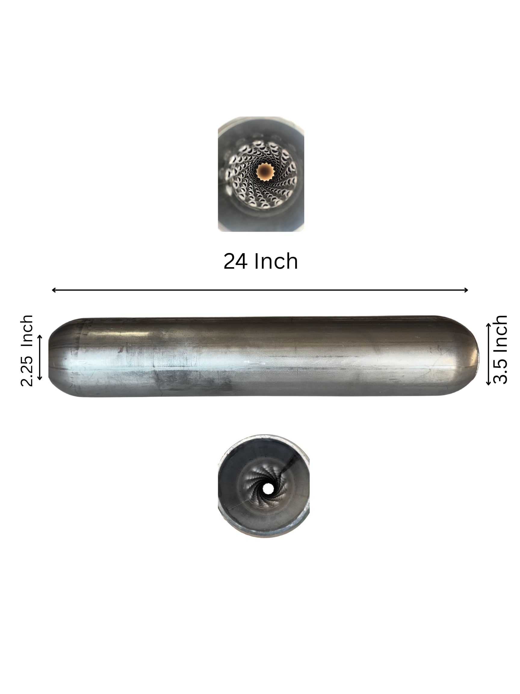 Sonic Boom Aluminized Resonator  24  Inch Long