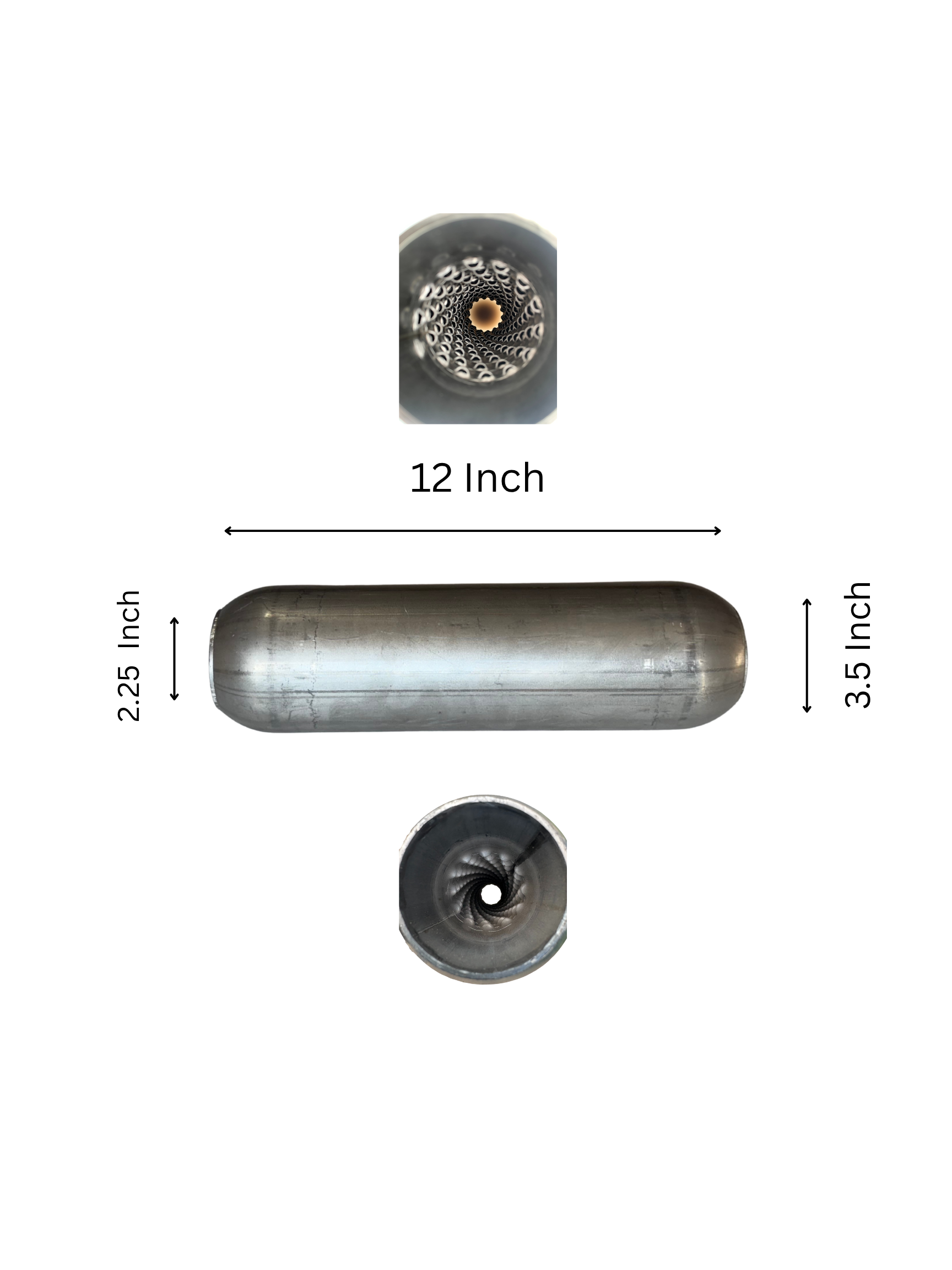 Sonic Boom Aluminized Resonator  12 Inch Long