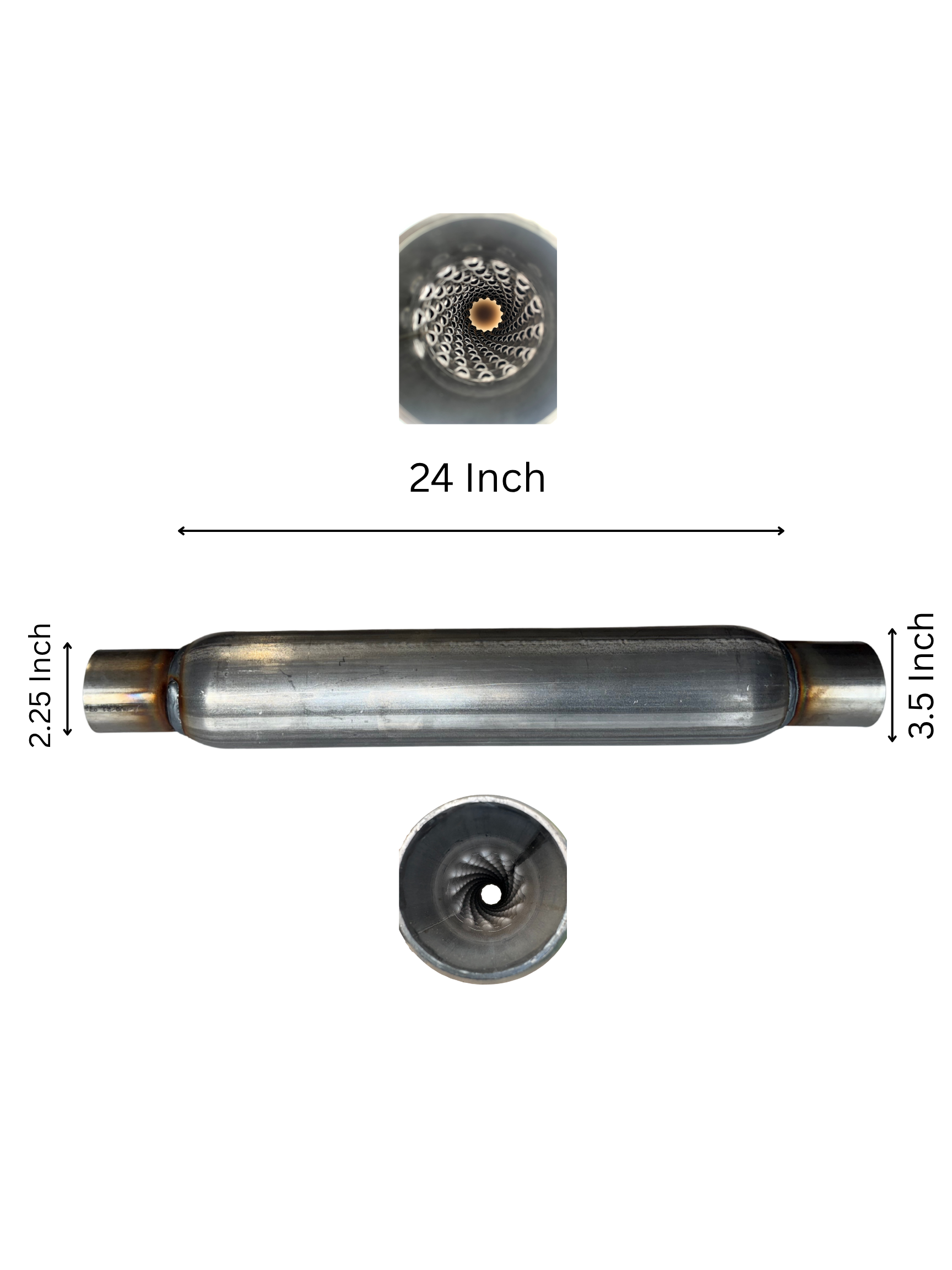 Sonic Boom Aluminized Resonator  24 Inch Long with Neck