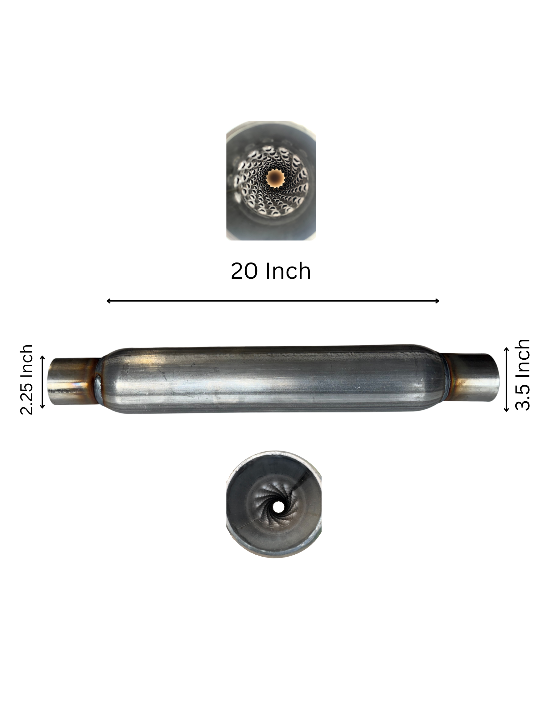 Sonic Boom Aluminized Resonator  20 Inch Long with Neck