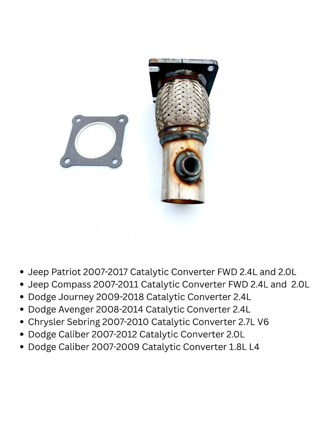 Stainless Steel Flange Flex Coupling Exhaust Repair Pipe with o2 for Jeep ,Dodge and Chrysler