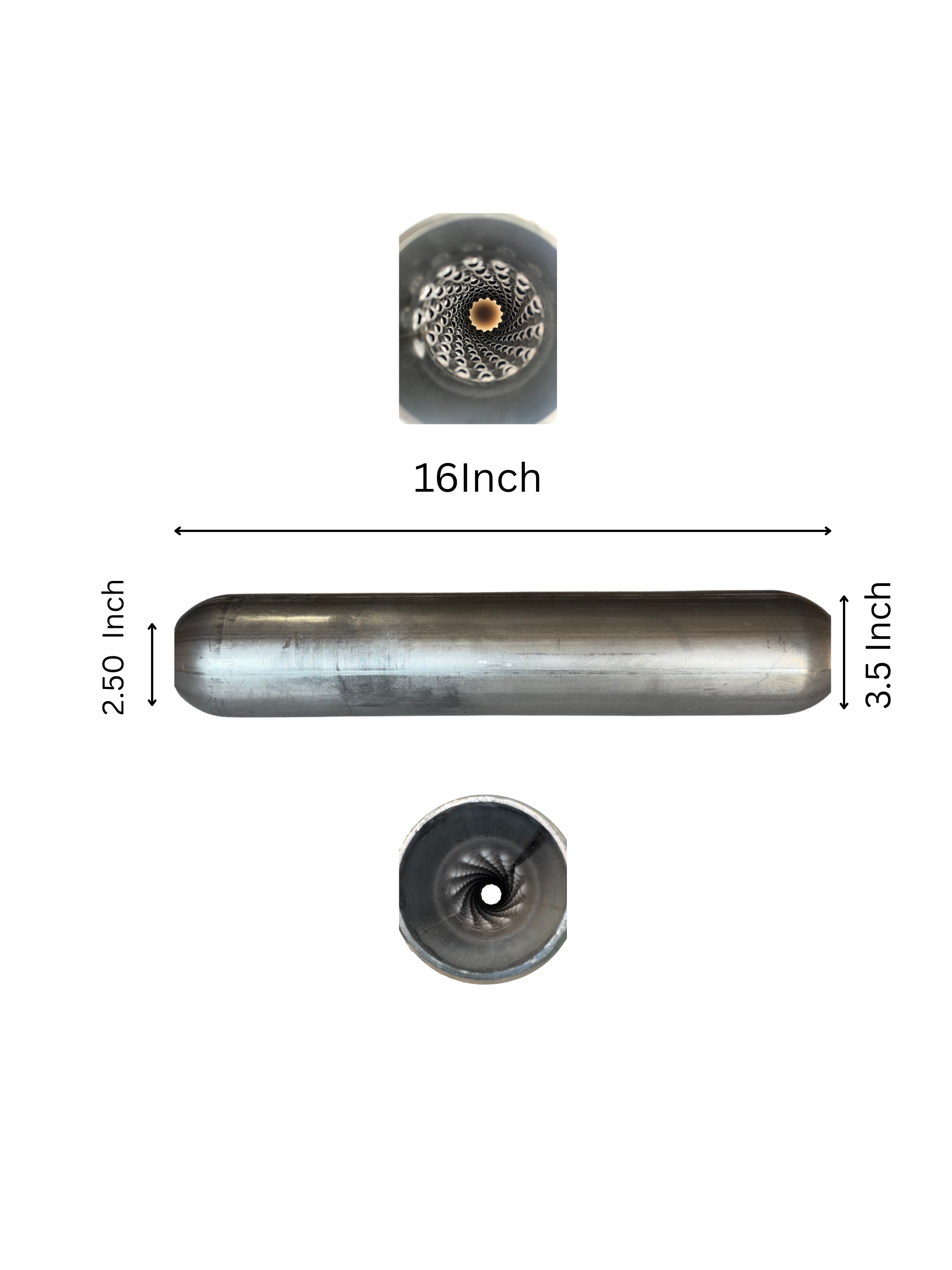 Sonic Boom Aluminized Resonator  16 Inch Long