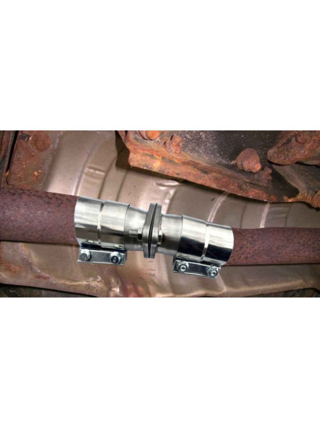 Universal Stainless Steel Exhaust Flange Pipe Repair Kit –  2 Inch  IN/OUT