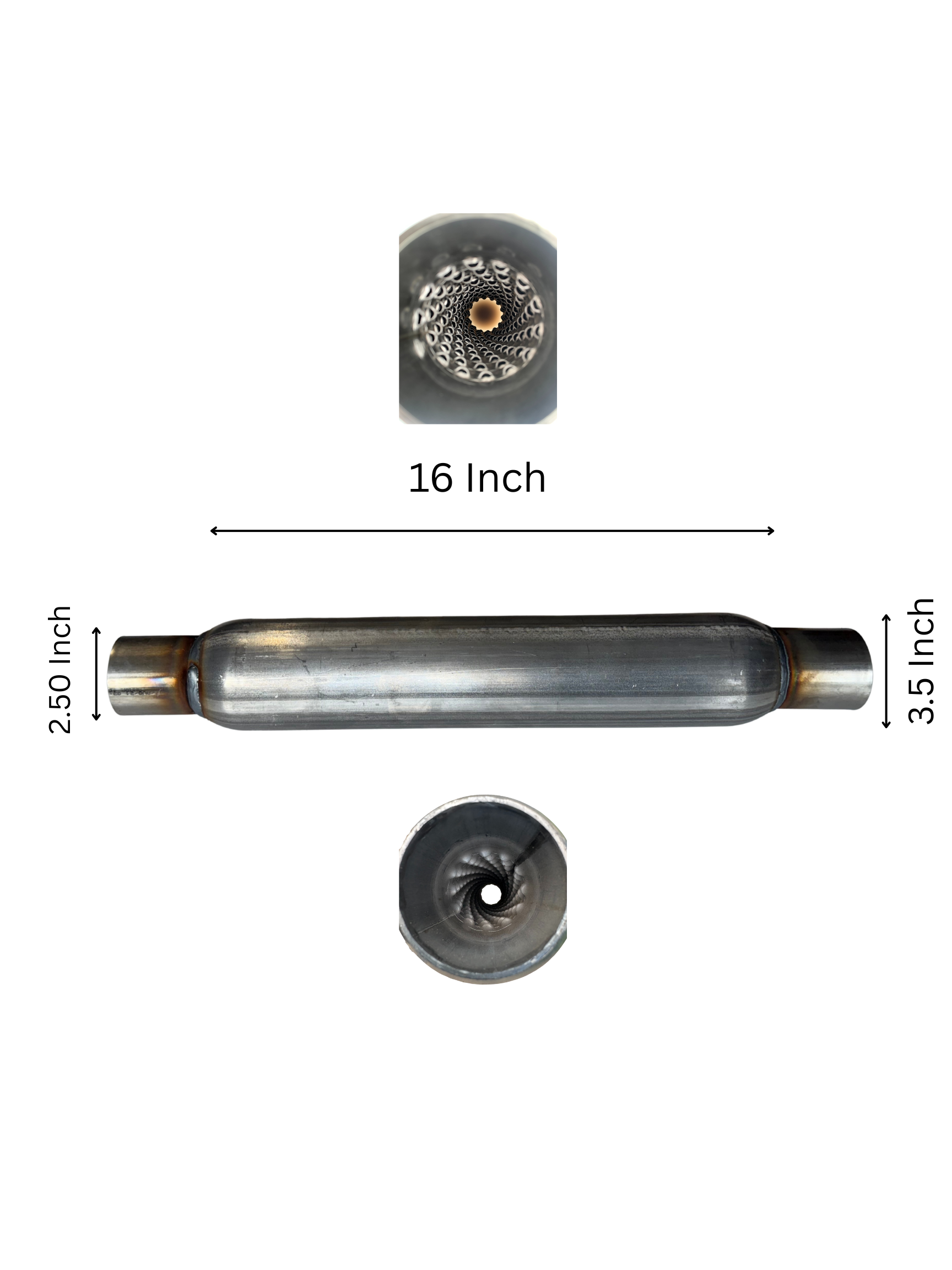 Sonic Boom Aluminized Resonator  16 Inch Long with Neck