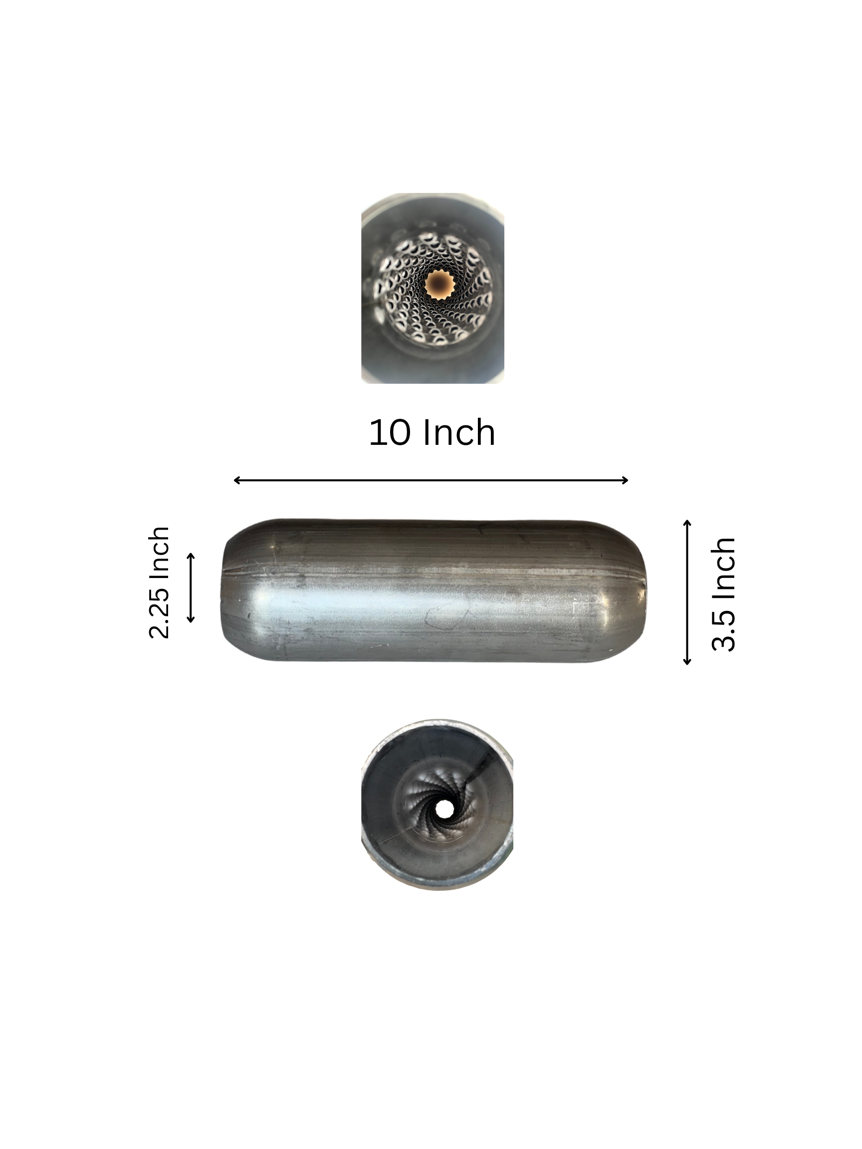 Sonic Boom Aluminized Resonator  10 Inch Long