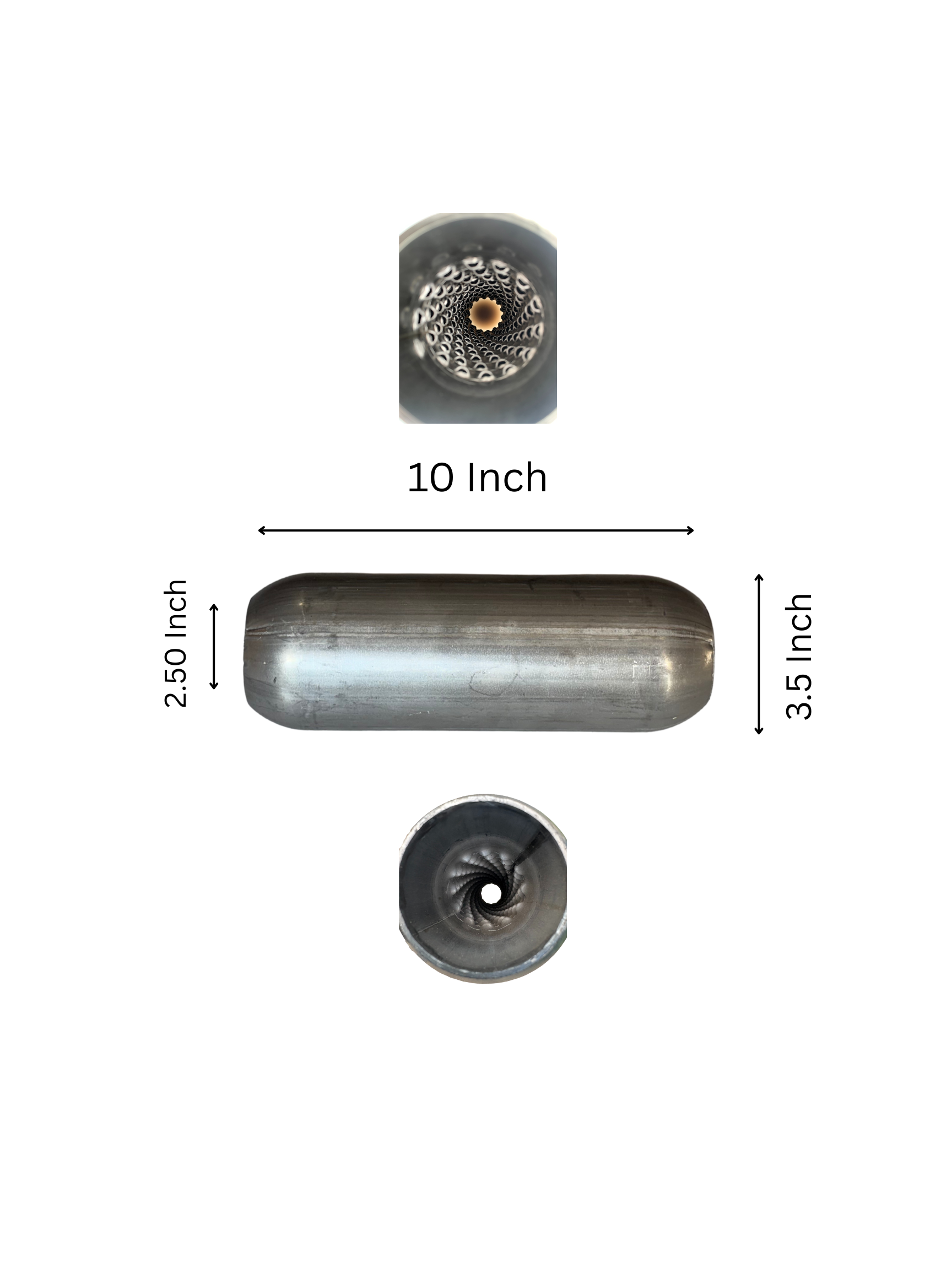 Sonic Boom Aluminized Resonator  10 Inch Long