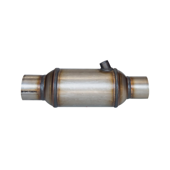 Exhaust Auto Catalytic Converter 10 Inch Long with Angle O2 image 0