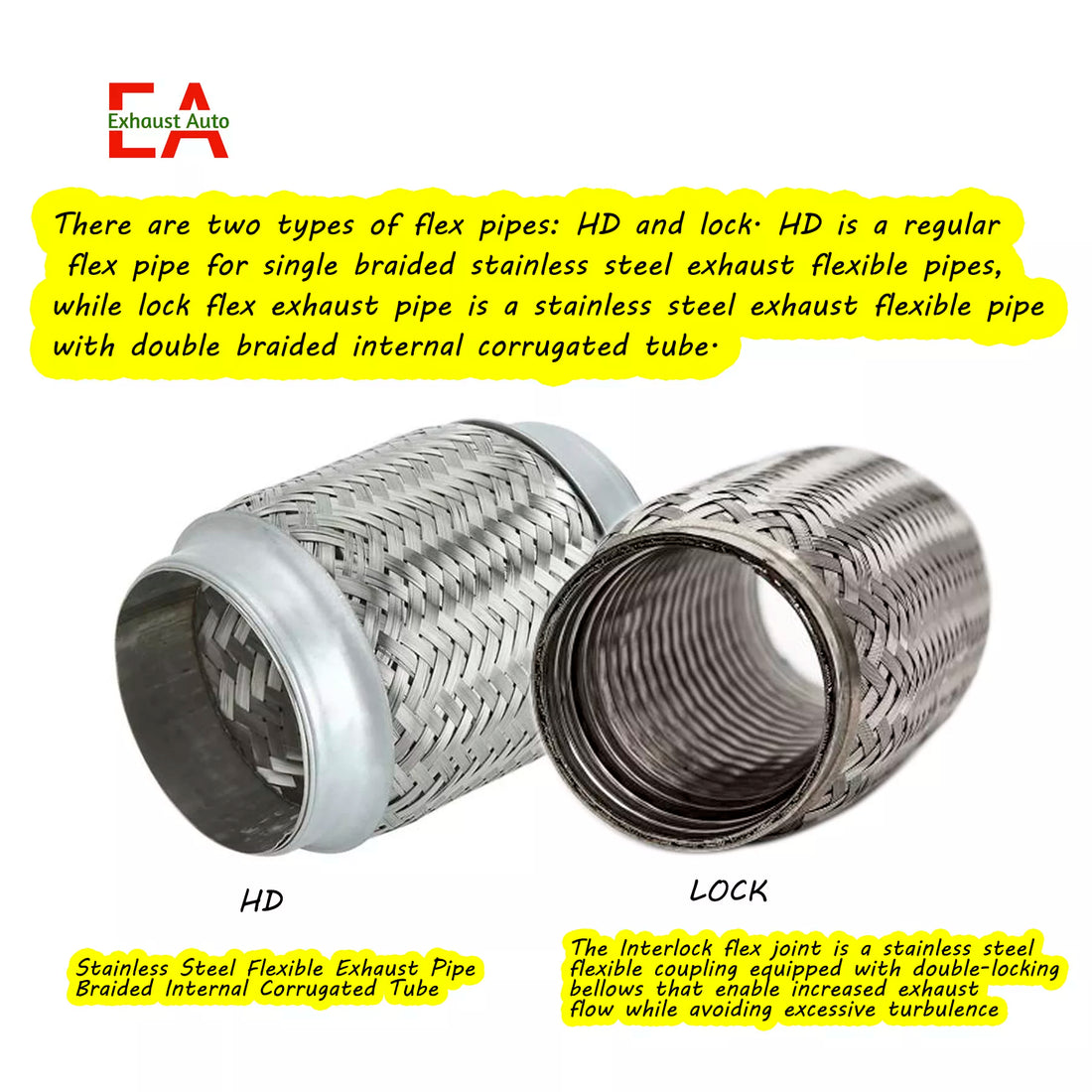 Flex Pipe Exhaust 2.25 Inch Dia. 4 inch long image 1