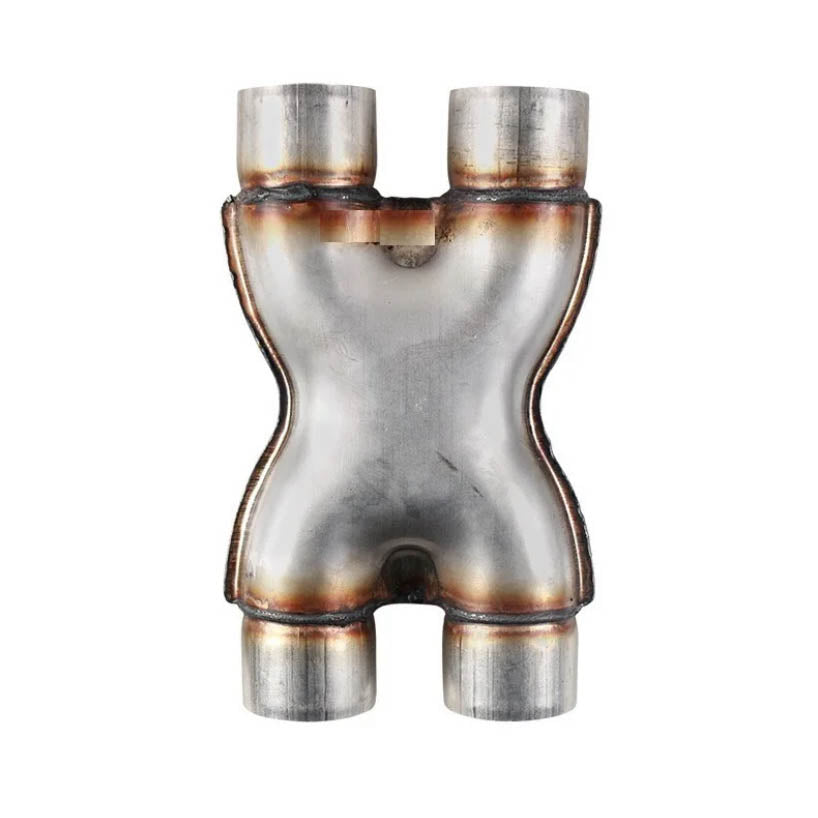Stainless Steel Car X-PIPE 2'' 2.25'' 2.5'' 3'' In/Out Car Exhaust System X Pipe image 0